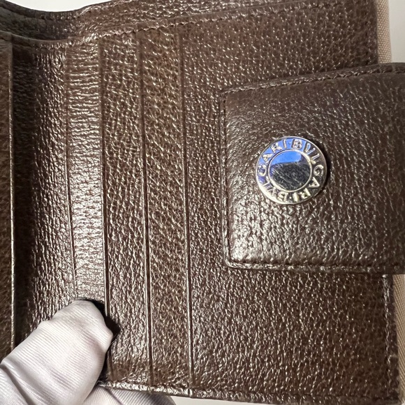 BVLGARI CANVAS PRINTED COMPACT WALLET - Picture 7 of 8